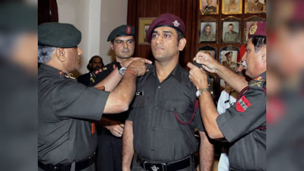 Indian Cricketers Dhoni: Lieutenant Colonel